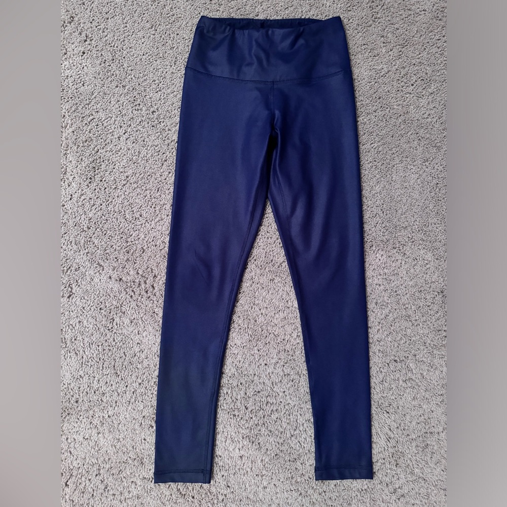 Never Worn! 90° DEGREE BY REFLEX FAUX LEATHER SHINY LEGGINGS / SMALL
